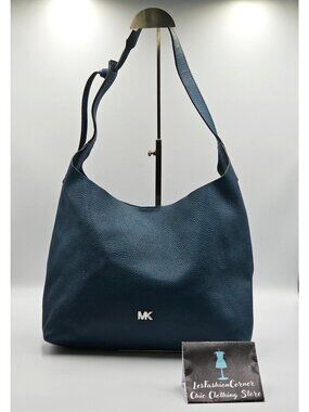 MICHAEL Michael Kors Women's Green Leather Junie Medium  Shoulder Bag 2834